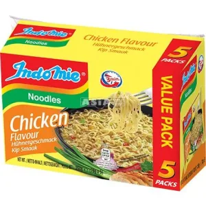 INDOMIE INSTANT NOODLES CHICKEN 70G 5 PACK