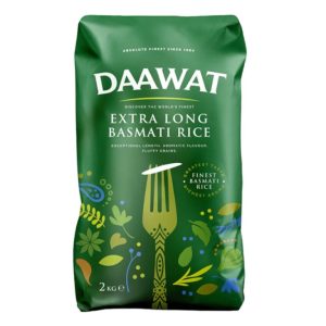 DAAWAT EXTRA LONG BASMATI RICE 2KG