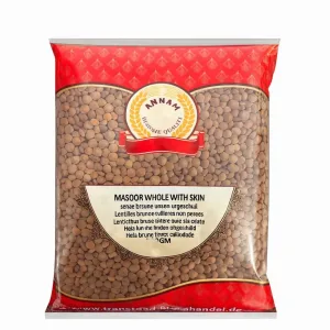 ANNAM BROWN LENTILS WHOLE WITH SKIN 2KG