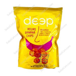 DEEP BANANA CHIPS ROUND MASALA 340G