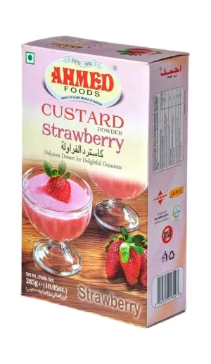 AHMED CUSTARD POWDER STRAWBERRY 285G
