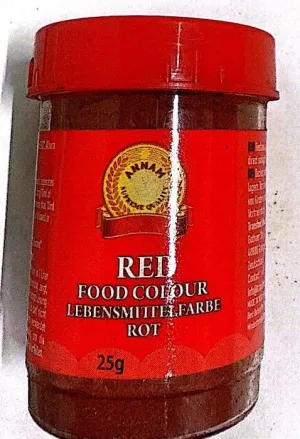 ANNAM FOOD COLOUR RED 25G